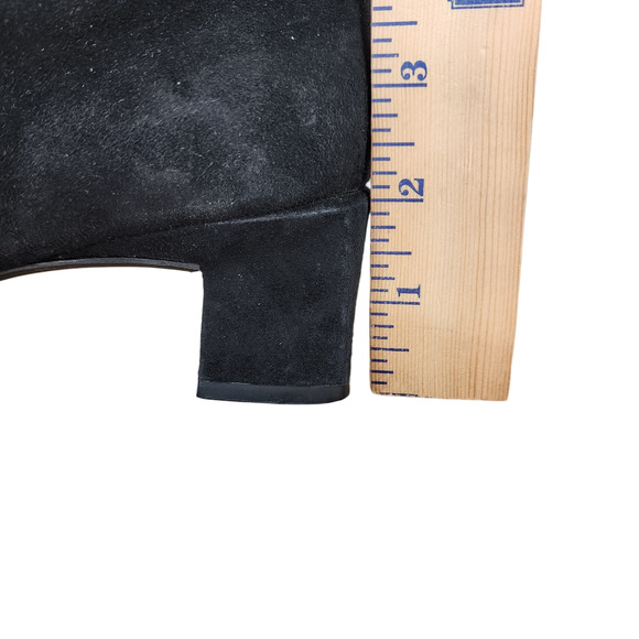 Peter Kaiser US 9 Knee High Riding Boot Women Lyra Black Suede Leather Pull On - Picture 10 of 12